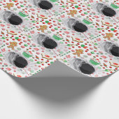 Kerstfeestdag met hoge frequentie cadeaupapier (Hoek)