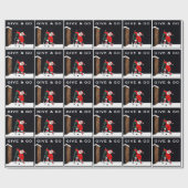 Kerstfeestdag met hoge frequentie cadeaupapier (Vlak)