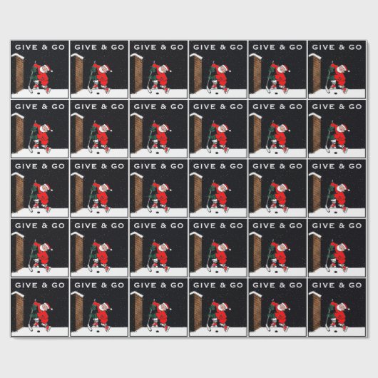 Kerstfeestdag met hoge frequentie cadeaupapier (Vlak)