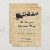  kerstfeestdag met hoge rendieren kaart (Voorkant / Achterkant)