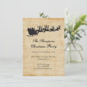  kerstfeestdag met hoge rendieren kaart (Staand voorkant)