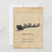  kerstfeestdag met hoge rendieren kaart (Achterkant)