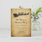  kerstfeestdag met hoge rendieren kaart (Staand voorkant)