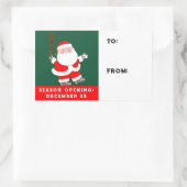 kerstfeestdag met honkbal cadeautjes Labels (Tas)