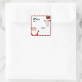 kerstfeestdag met honkbal cadeautjes Labels (Tas)