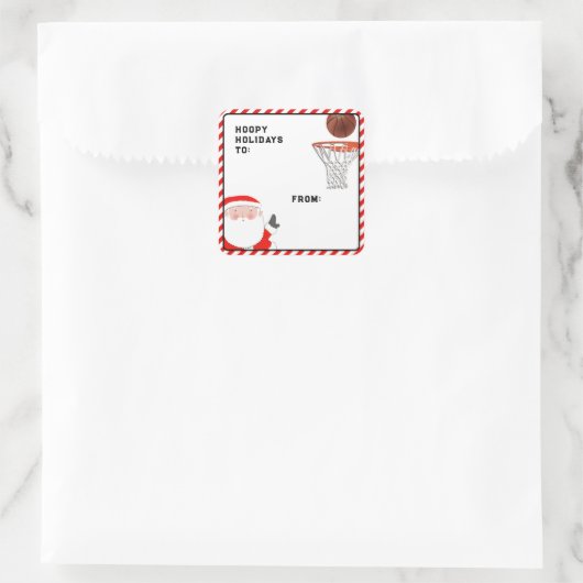 kerstfeestdag met honkbal cadeautjes Labels (Tas)