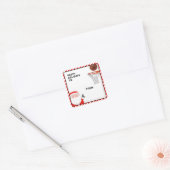 kerstfeestdag met honkbal cadeautjes Labels (Envelop)