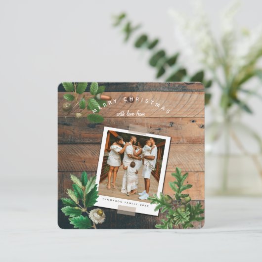 kerstfeestdag met houthakker (Staand voorkant)