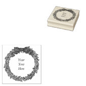 kerstfeestdag met Jouw tekst toevoegen Rubberstempel (Gestempeld)