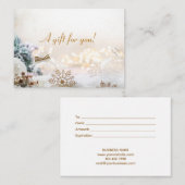 kerstfeestdag met kaartje (Voorkant / Achterkant)