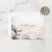 kerstfeestdag met kaartje (Voorkant / Achterkant in situ)