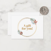 kerstfeestdag met kaartje (Voorkant / Achterkant in situ)