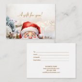 kerstfeestdag met kaartje (Voorkant / Achterkant)