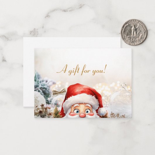 kerstfeestdag met kaartje (Voorkant / Achterkant in situ)