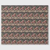 kerstfeestdag met kerst cadeaupapier (Vlak)