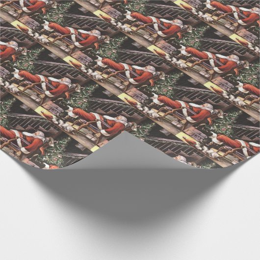 kerstfeestdag met kerst cadeaupapier (Hoek)