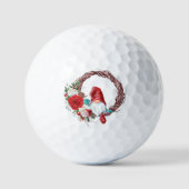 Kerstfeestdag met kerstcadeau golfballen (Voorkant)