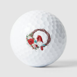 Kerstfeestdag met kerstcadeau golfballen