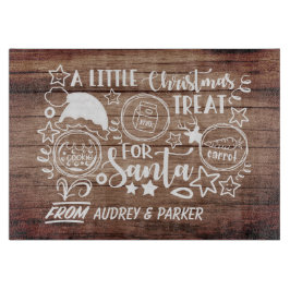 kerstfeestdag met kerstcadeau snijplank