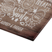 kerstfeestdag met kerstcadeau snijplank (Hoek)