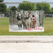 Kerstfeestdag met kerstcadeau spandoek (Insitu)
