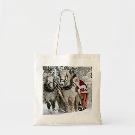Kerstfeestdag met kerstcadeaubon tote bag (Voorkant)