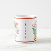 Kerstfeestdag met kerstcadeaus koffiemok (Center)