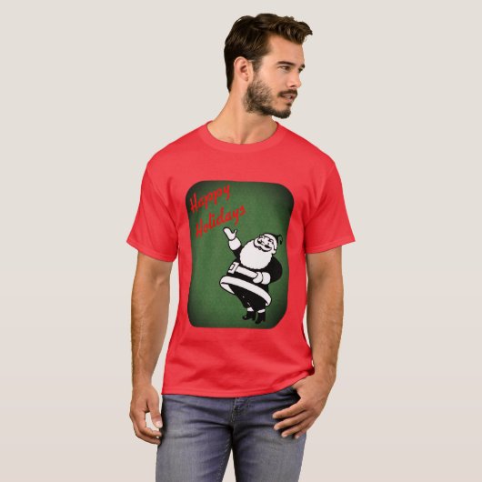 Kerstfeestdag met kerstcadeaus t-shirt (Voorkant volledig)