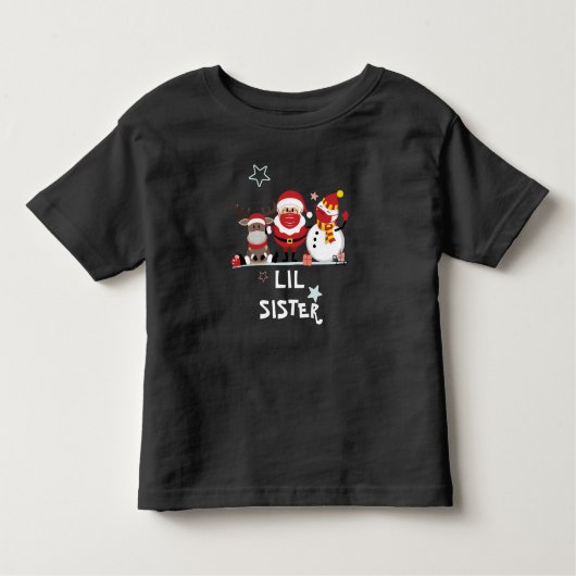Kerstfeestdag met kerstfeest zuster kinder shirts (Voorkant)
