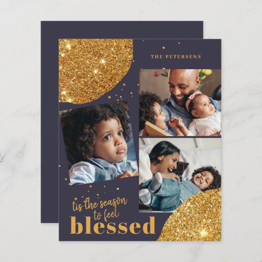 Kerstfeestdag met kerstfeestdag als collage voor b (Voorkant / Achterkant)