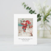 kerstfeestdag met kerstfeestdag briefkaart (Staand voorkant)