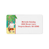 Kerstfeestdag met kerstfeestdag in de kerstmis etiket (Voorkant)