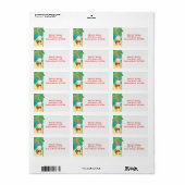 Kerstfeestdag met kerstfeestdag in de kerstmis etiket (Full Sheet)