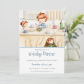 Kerstfeestdag met kerstfeestdag in de kliniek kaart (Staand voorkant)