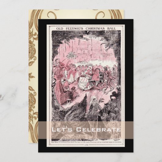 Kerstfeestdag met kerstfeestdag met  kerstfeestdag kaart (Voorkant / Achterkant)