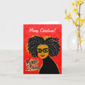 Kerstfeestdag met kerstfeestelijke feestdag kaart (Gele Bloem)