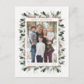 Kerstfeestdag met kerstfotokaart met ledematen feestdagenkaart (Voorkant)