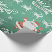 kerstfeestdag met kerstkerstkerstkerstkerstkerstke cadeaupapier (Hoek)