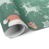 kerstfeestdag met kerstkerstkerstkerstkerstkerstke cadeaupapier (Rol Hoek)