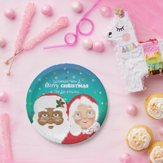 Kerstfeestdag met Kerstmis en Kerstmis Papieren Bordje (Feest)