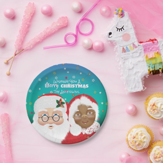 Kerstfeestdag met Kerstmis en Kerstmis Papieren Bordje (Feest)