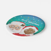 Kerstfeestdag met Kerstmis en Kerstmis Papieren Bordje (Gekanteld)