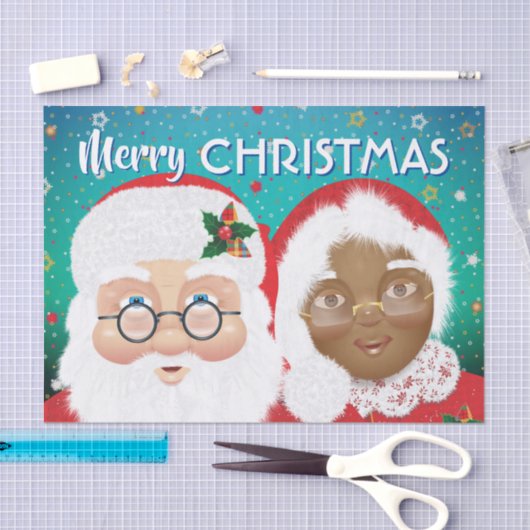 Kerstfeestdag met Kerstmis en Kerstmis Tissuepapier (Craft)