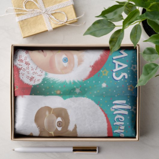 Kerstfeestdag met Kerstmis en Kerstmis Tissuepapier (Geschenk)