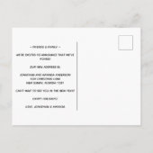 Kerstfeestdag met kerstmis op het strand aankondigingskaart (Achterkant)