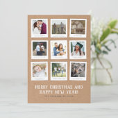 kerstfeestdag met kraft Memory Book (Staand voorkant)