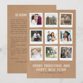 kerstfeestdag met kraft Memory Book (Voorkant / Achterkant)