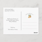 Kerstfeestdag met Lijst Briefkaart (Achterkant)