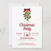 kerstfeestdag met mistletoe kaart (Voorkant)