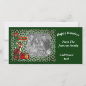 Kerstfeestdag met Noordpool Feestdagenkaart (Voorkant)